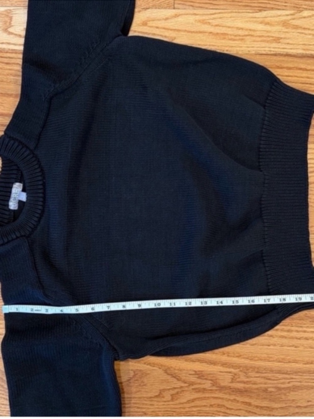 Like New J. Crew Crewneck Sweater- Black, Size Large - Picture 6 of 7